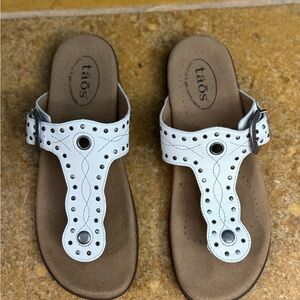 Taos Footwear White Sandals